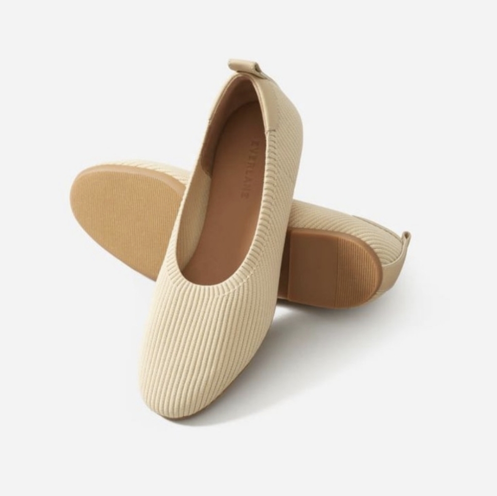 Everlane Day Glove ReKnit Flats in Oatmeal